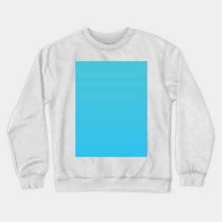 Aqua to Turquoise Blue Ombre Fade Sunset Gradient Crewneck Sweatshirt